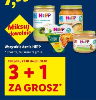 Danie HiPP, różne rodzaje promocja w Lidl