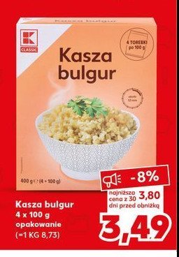 Kasza bulgur K-classic promocja