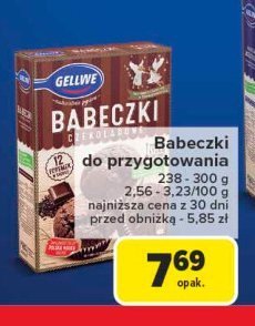 Babeczki mocno czekoladowe Gellwe promocja w Carrefour