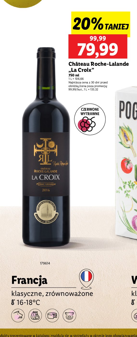 Wino Roche-lalande la croix promocja w Lidl