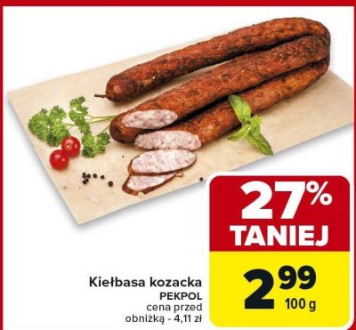 Kiełbasa kozacka Pekpol promocja