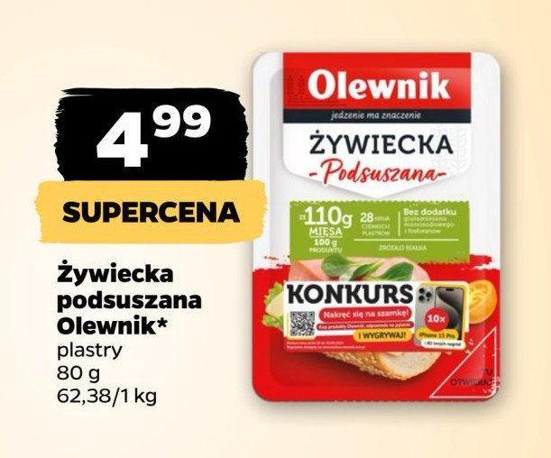 Kiełbasa żywiecka podsuszana Olewnik promocja