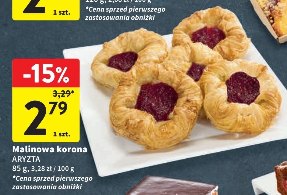 Malinowa korona promocja w Intermarche