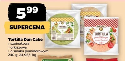 Tortilla Dan Cake szpinakowa promocja w Netto