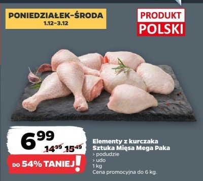 Elementy z kurczaka Mega Paka podudzie promocja w Netto