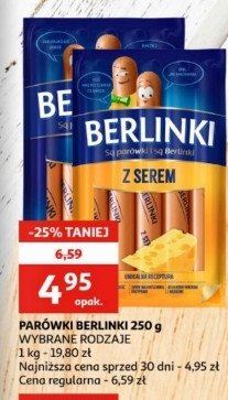 Parówki z serem Morliny berlinki promocja