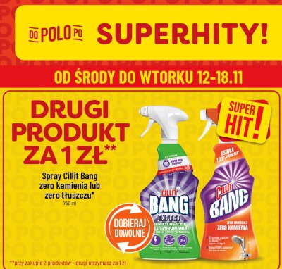 Spray Cillit Bang zero tłuszczu 750ml promocja w POLOmarket