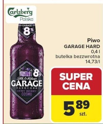 Piwo GARAGE HARD Very Berry Cosmo 0,4l promocja w Carrefour