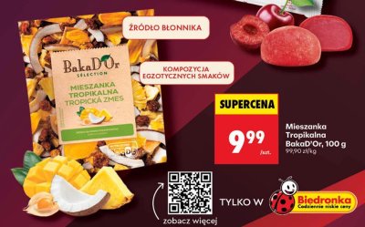 Mieszanka bakaliowa Tropikalna 100 g promocja w Biedronka