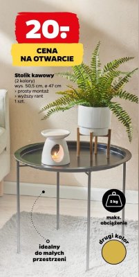 Stolik kawowy (2 kolory) wym. 50,5 cm, ø 47 cm promocja w Netto
