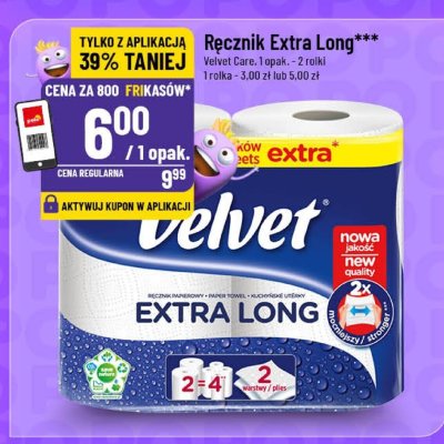 Ręcznik Extra Long Velvet Care promocja w POLOmarket