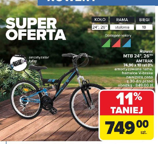 Rower 26" Mtb promocja w Carrefour