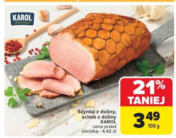 Szynka z doliny Karol promocja w Carrefour