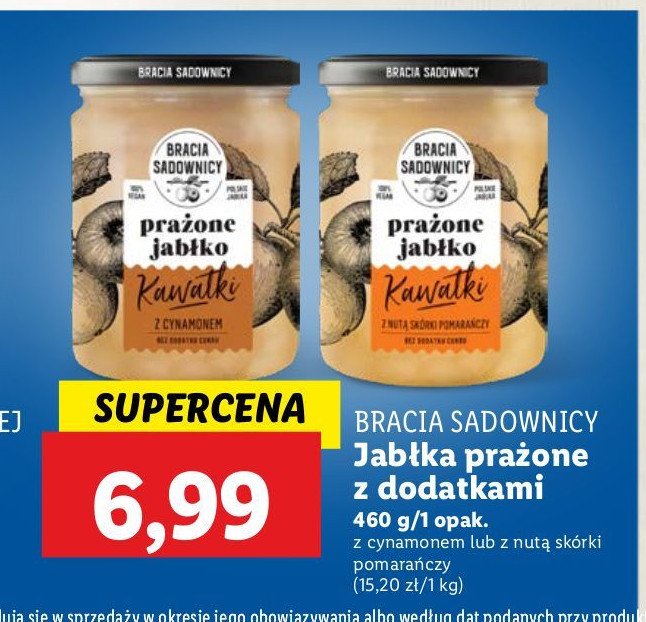 Prażone jabłko kawałki z cynamonem Bracia sadownicy promocja w Lidl