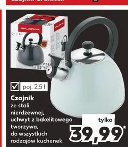 Czajnik capri brillo mi臋towy 2.5 l Florina (florentyna) promocja