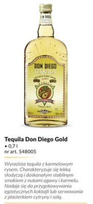Tequila Don Diego Gold 0,7l promocja w Makro