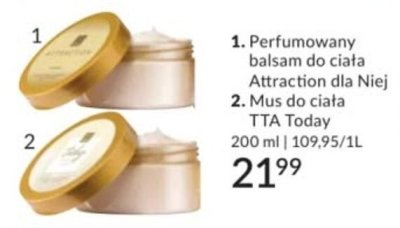 Balsam do ciała perfumowany Attraction dla Niej promocja w AVON