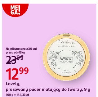 Puder bambusowy matuj膮cy Lovely bamboo promocja