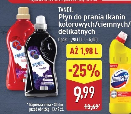 Płyn do prania tkanin delikatnych Tandil promocja w Aldi