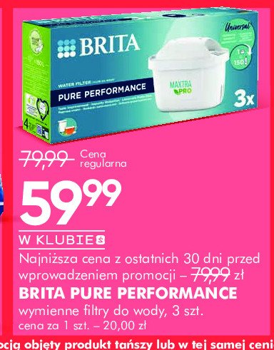 Wkład filtrujący pro hard water expert Brita promocja