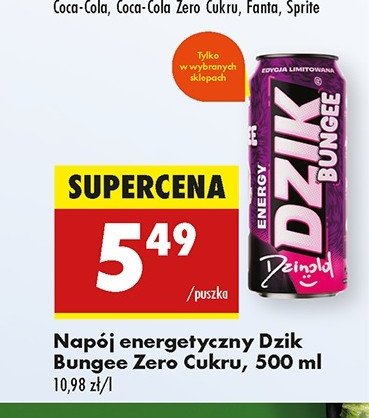 Napój energetyczny bungee WK DZIK promocja