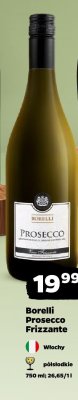 Wino musujące Borelli Prosecco Frizzante promocja w Netto