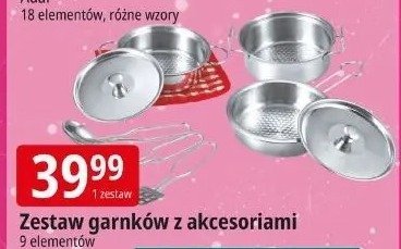 Zestaw garnków z akcesoriami promocja w Leclerc