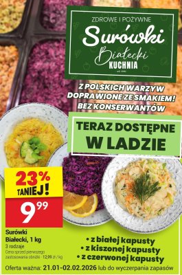 Surówki Białecki z czerwonej kapusty promocja w Twój Market
