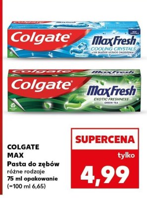 Pasta do zębów Max różne rodzaje 75ml opakowanie promocja w Kaufland