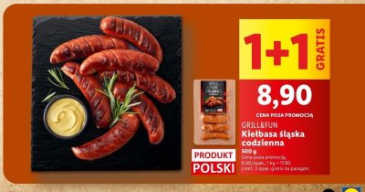Kiełbasa śląska codzienna Grill and fun promocja
