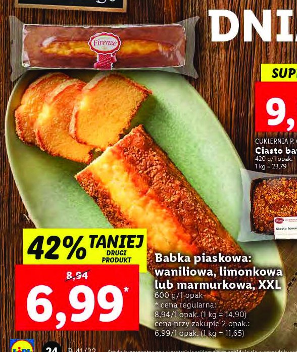 Babka piaskowa Confifiserie firenze promocja