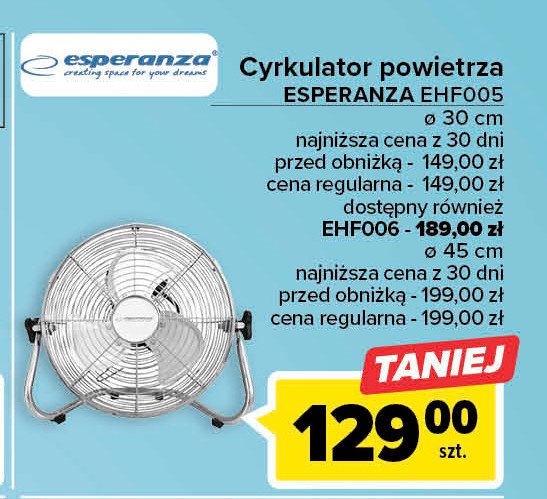 Cyrkulator ehf005 Esperanza promocja