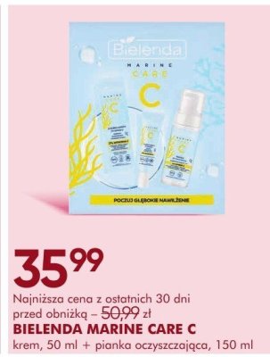 Zestaw kosmetyków BIELENDA MARINE CARE C krem 50 ml + pianka oczyszczająca 150 ml promocja w Super-Pharm