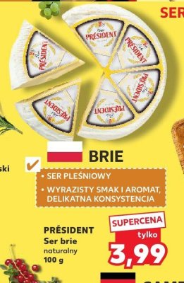 Ser brie naturalny promocja w Kaufland
