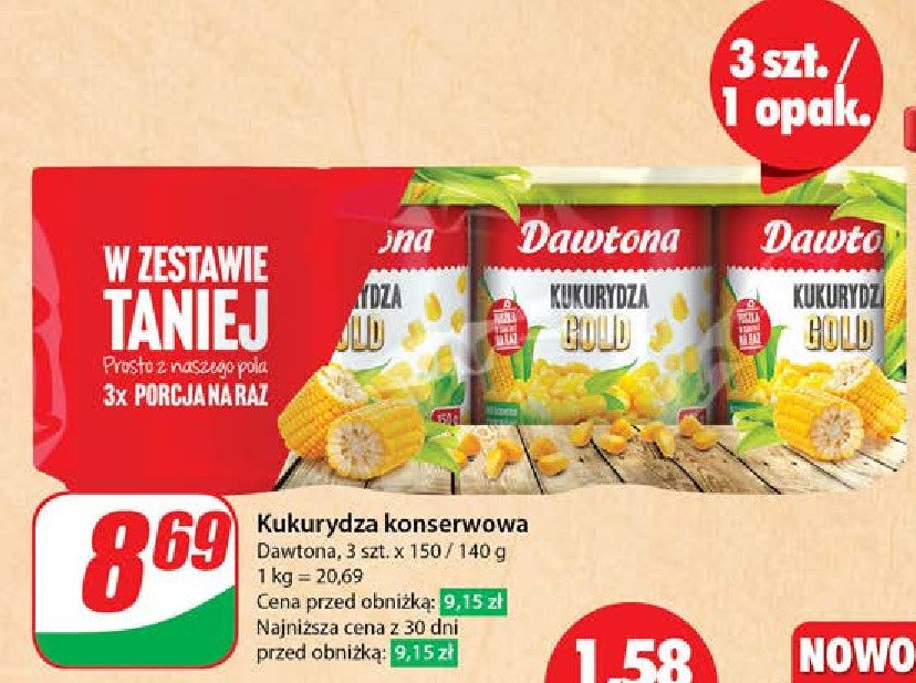 Kukurydza gold Dawtona promocja