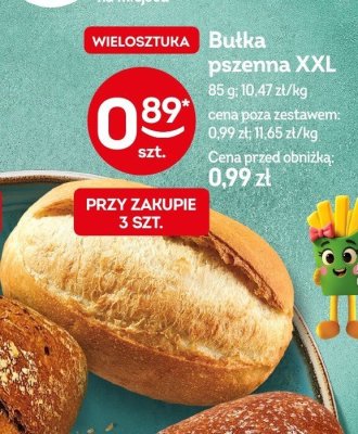 Bułka pszenna XXL wielosztuka promocja w Żabka