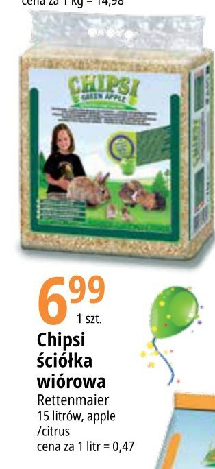 Trociny dla gryzoni citrus Chipsi promocja