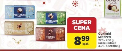 Cukierki MIESZKO 220 - 230 g, różne rodzaje promocja w Carrefour