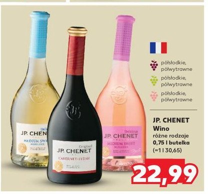 Wino J.p. chenet medium dry promocja w Kaufland