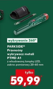 Wykrywacz metali z lampą led Parkside promocja