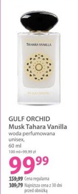 Woda perfumowana GULF ORCHID Musk Tahara Vanilla unisex promocja w Hebe