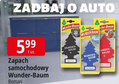 Zapach samochodowy Wunder-Baum Black Ice promocja w Leclerc