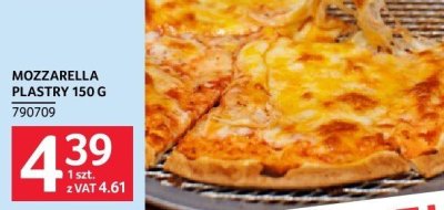 Mozzarella plastry 150 g promocja w Selgros