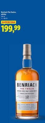 Whisky Benriach The Twelve 12-letnia 0,7 l promocja w Lidl