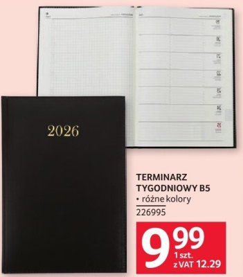 Terminarz tygodniowy B5 promocja w Selgros