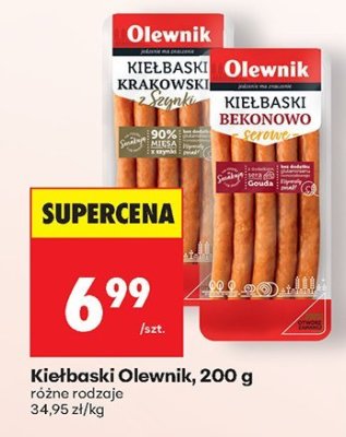 Kiełbaski 200 g różne rodzaje promocja w Biedronka