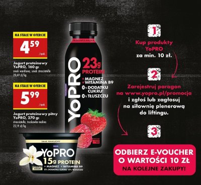 Jogurt proteinowy wanilia Danone yopro promocja