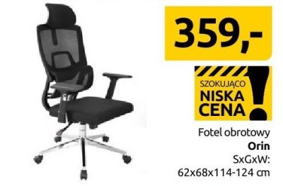 Fotel obrotowy Orin promocja w Black Red White