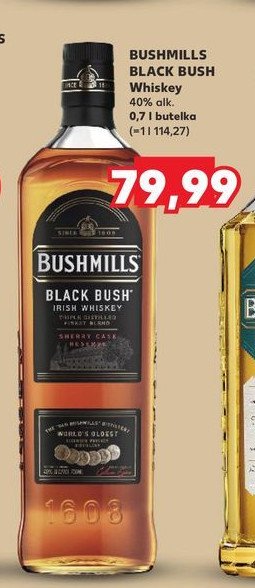 Whiskey BUSHMILLS BLACK BUSH promocja w Kaufland