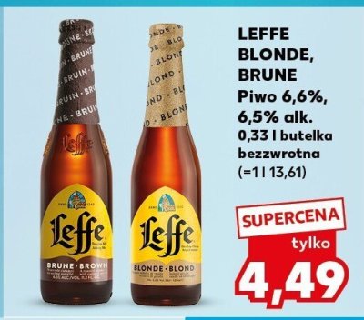 Piwo blonde, brune promocja w Kaufland